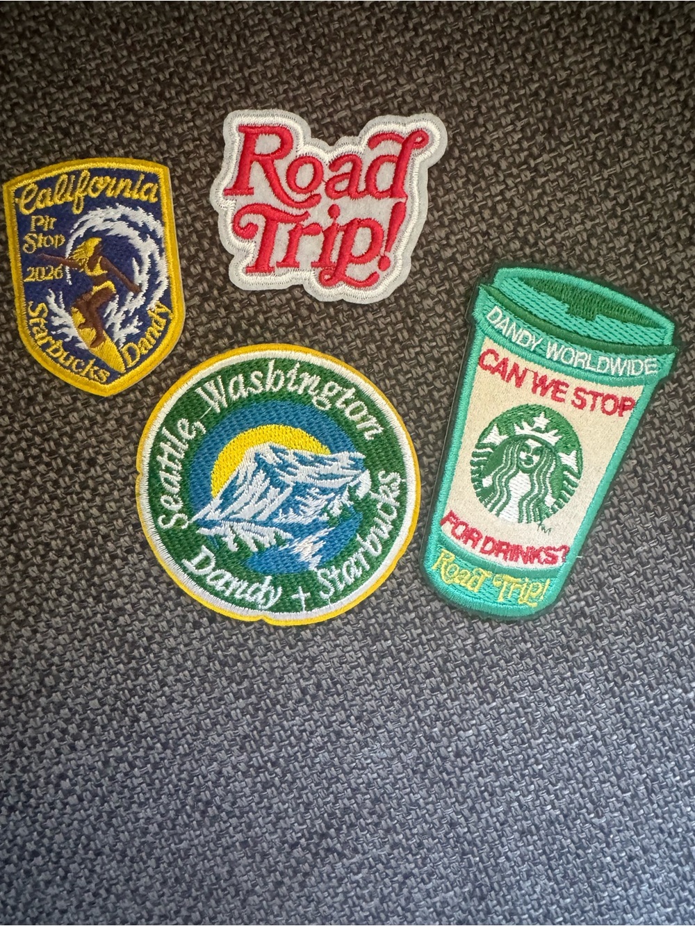 Dandy Worldwide Pop-up shop exclusive patches (4 patches)